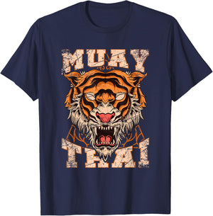 Tiger Asia Ninja Gift Muay Thai T-Shirt - T-Shirt | Navy