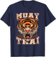 Tiger Asia Ninja Gift Muay Thai T-Shirt - T-Shirt | Navy