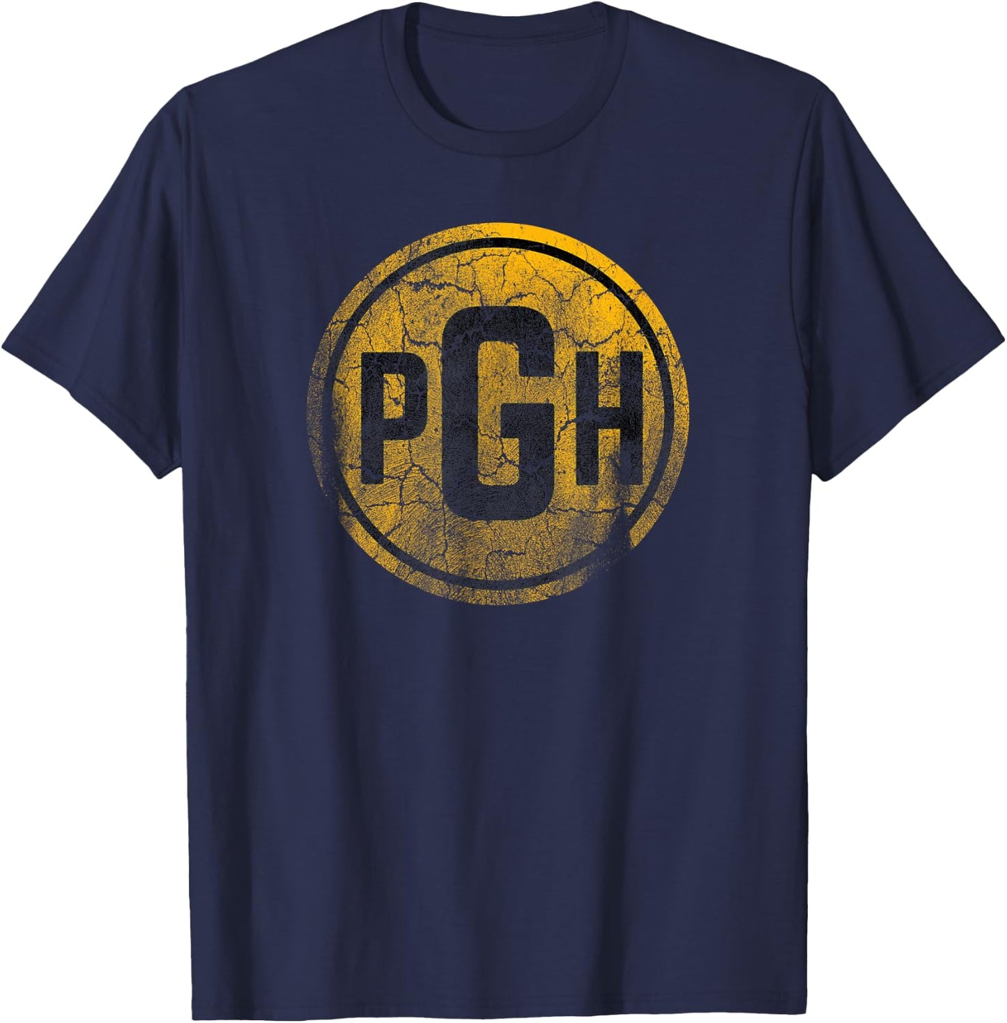 Pittsburgh PGH Steel City Pride Vintage T-Shirt - T-Shirt | Navy
