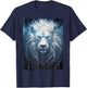 Spiritual White Lion T-Shirt - T-Shirt | Navy