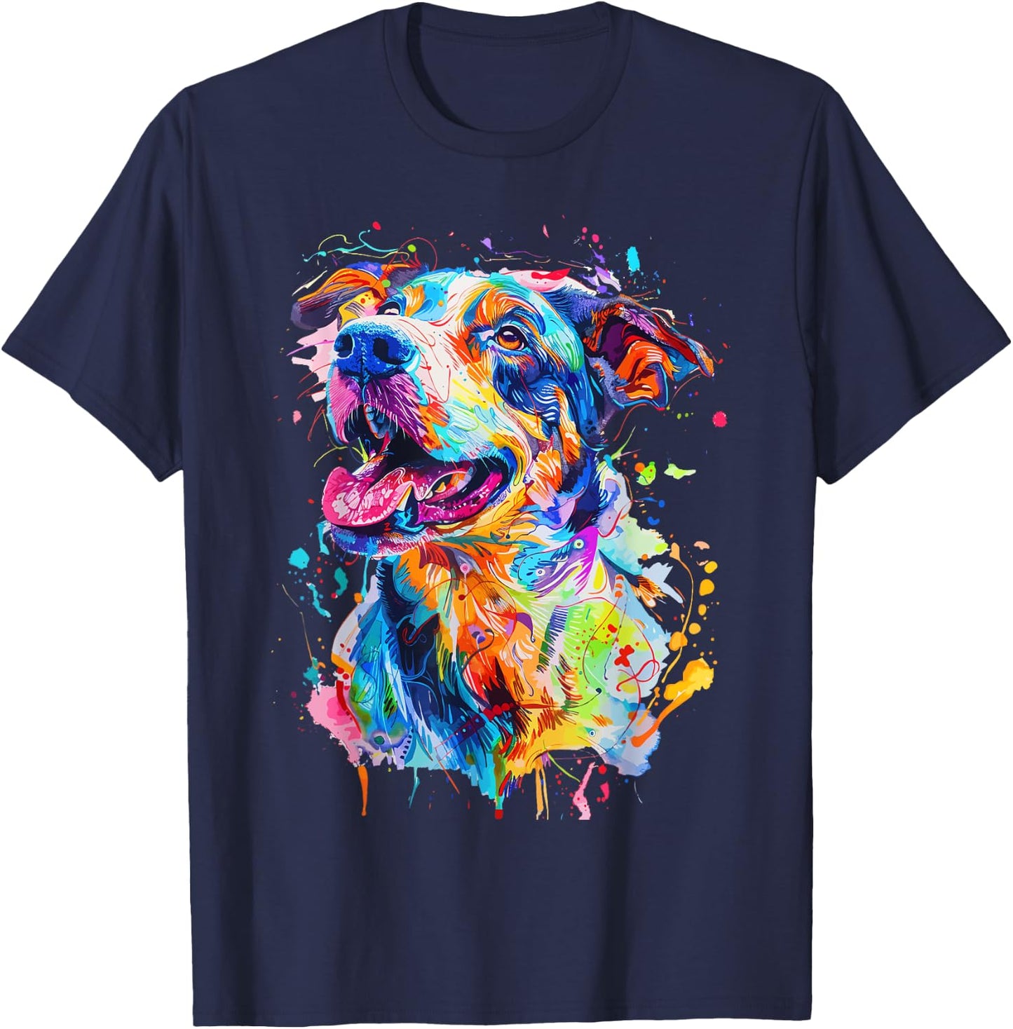 Catahoula Lovers Pop Art Colorful Catahoula Leopard Dog Women Girls Kids T-Shirt - T-Shirt | Navy