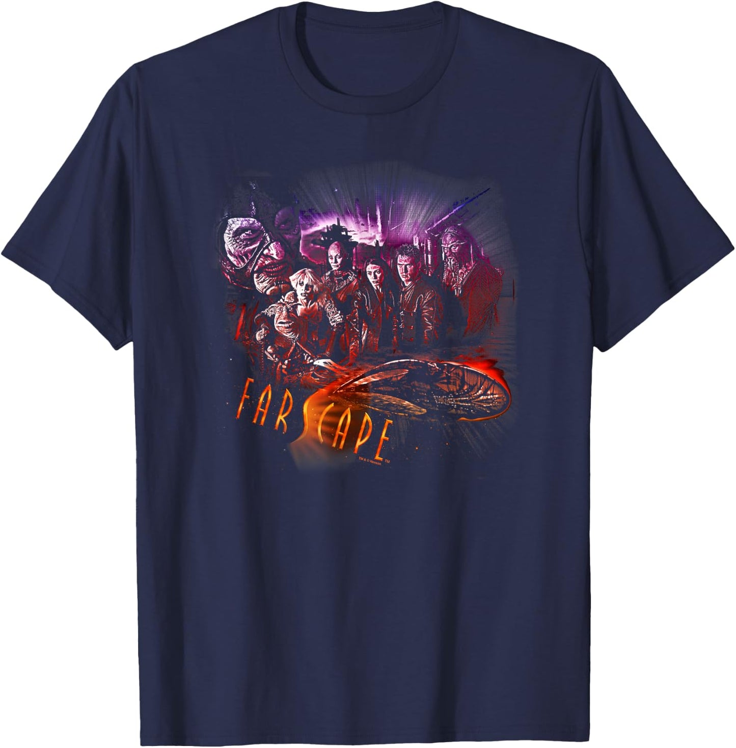 Farscape Graphic Collage T-Shirt - T-Shirt | Navy