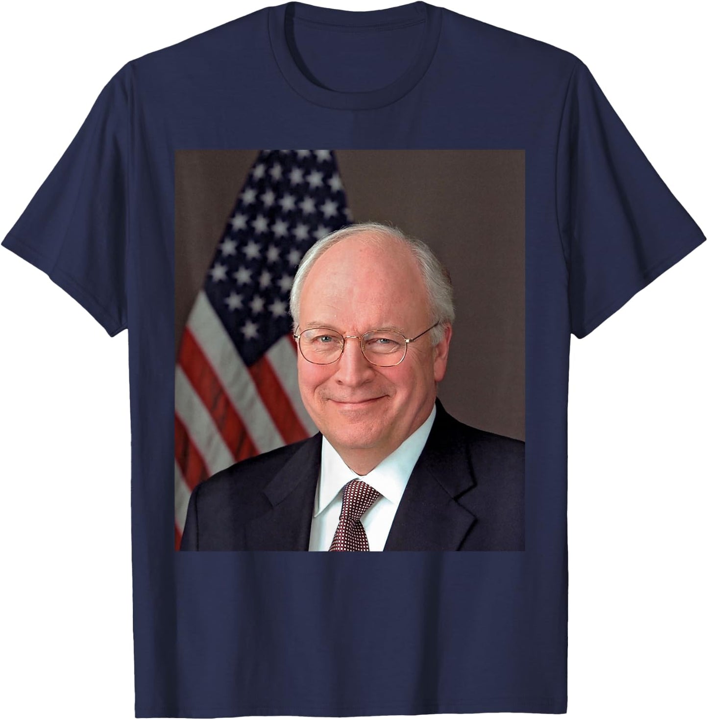 Dick Cheney American Flag Men T-Shirt - T-Shirt | Navy