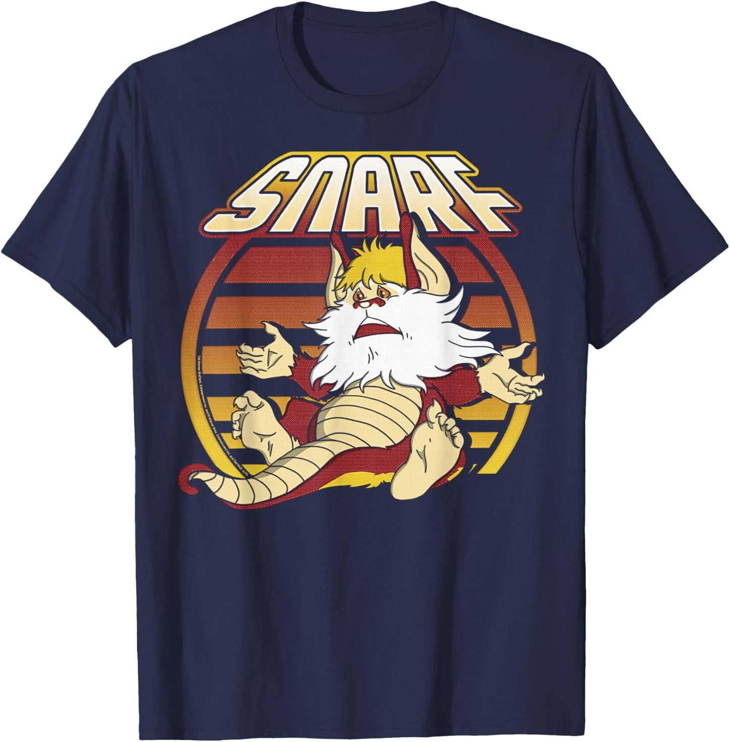 ThunderCats Snarf Retro Sunset Portrait T-Shirt - T-Shirt | Navy