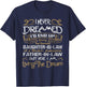 I Never Dreamed I'd End Up Being A Daughter-in-Law T-Shirt - T-Shirt | Navy