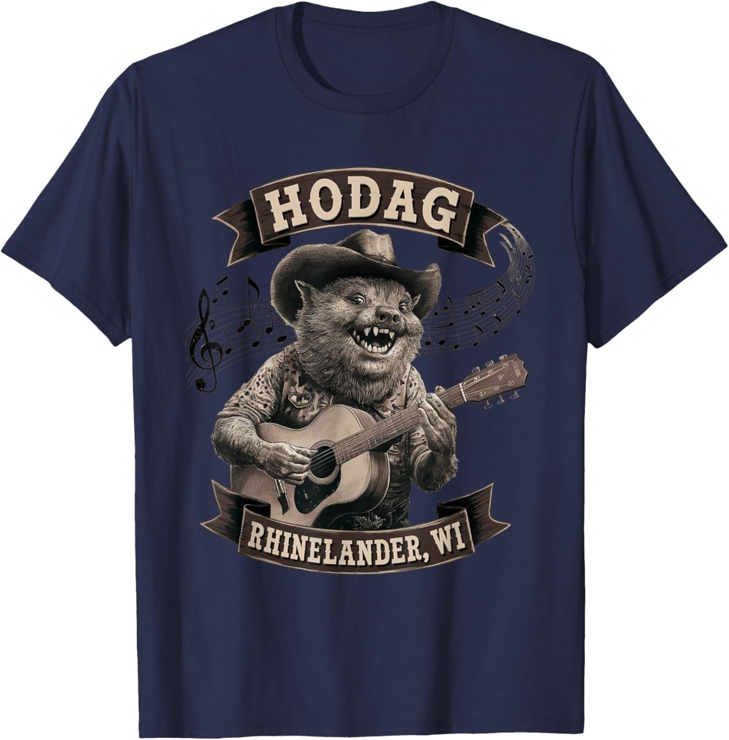 Hodag Rhinelander, WI Country Fest Creature T-Shirt - T-Shirt | Navy