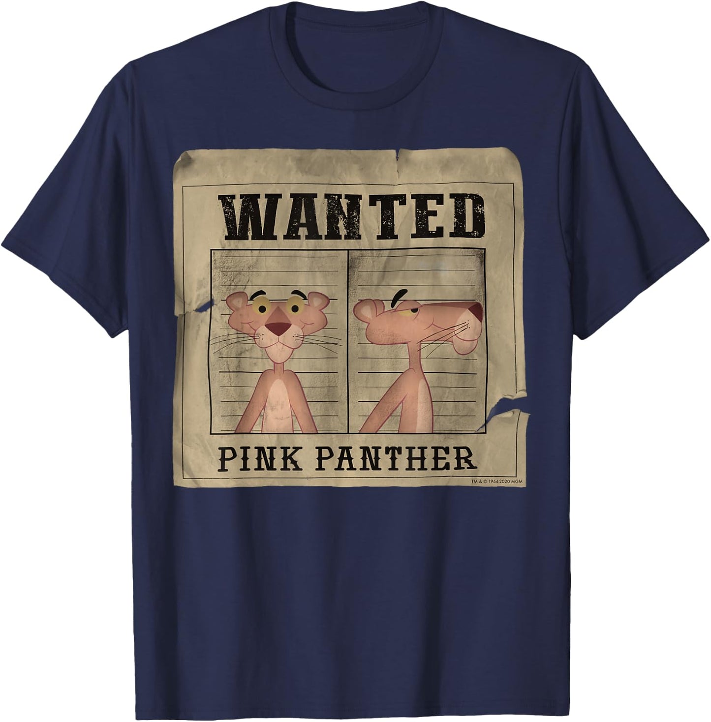 The Pink Panther Wanted Poster Small T-Shirt - T-Shirt | Navy