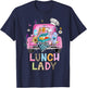 Lunch Lady Cute Truck Lunch Ladies Squad Cafeteria Crew T-Shirt - T-Shirt | Navy