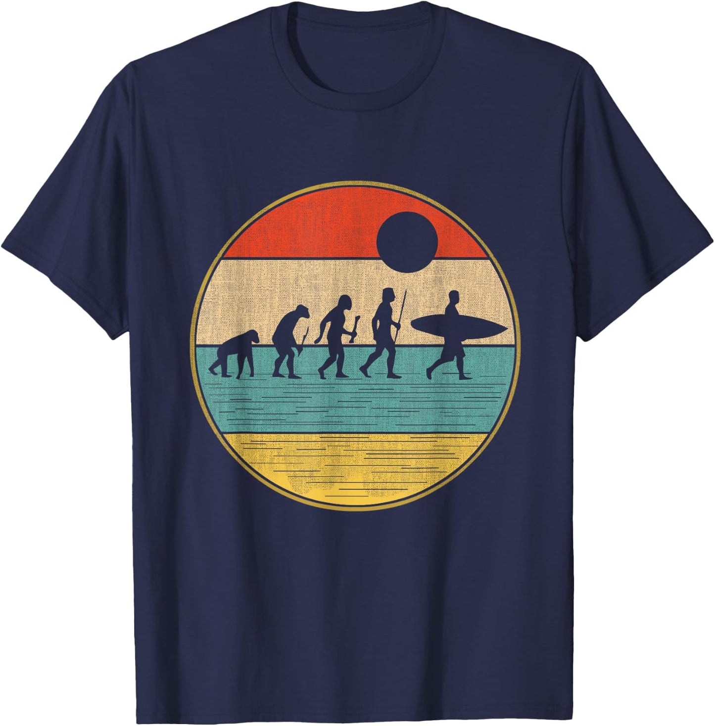 Surf Evolution Surf Design T-Shirt - T-Shirt | Navy