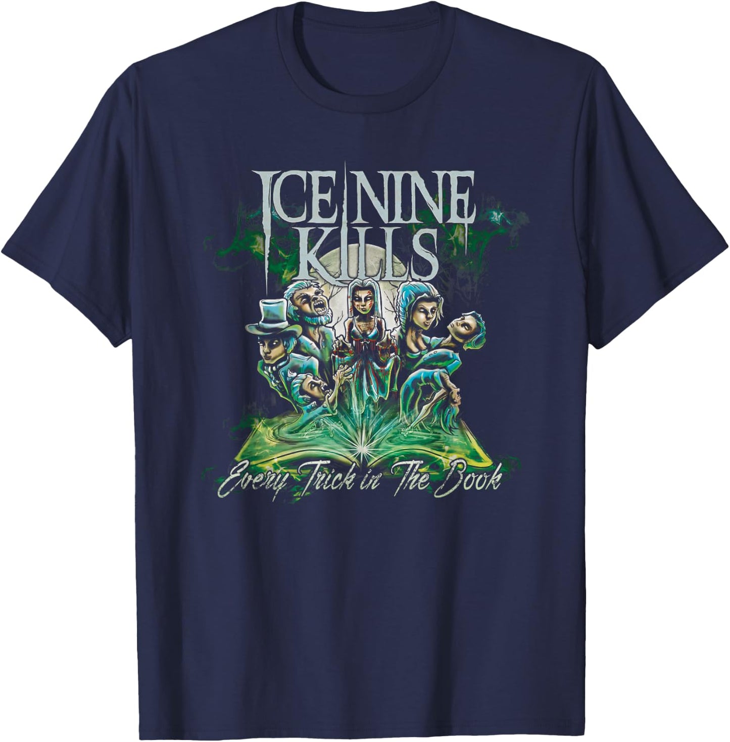 Ice Nine Kills - Every Trick in The Book Cover T-Shirt - T-Shirt | Navy