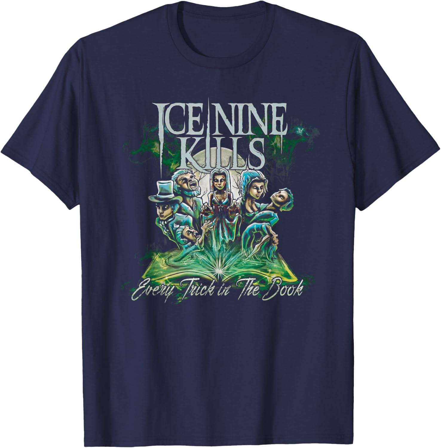 Ice Nine Kills - Every Trick in The Book Cover T-Shirt - T-Shirt | Navy