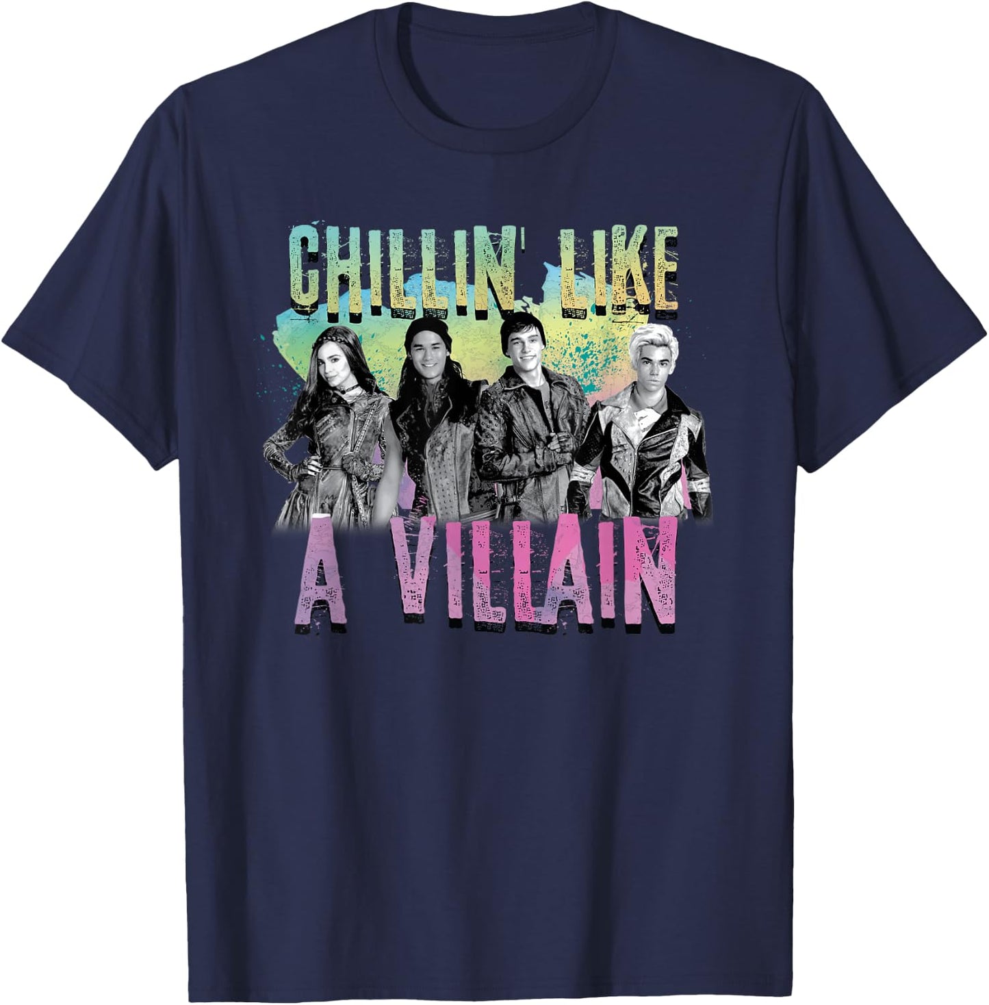 Disney - Descendants Chillin Like A Villain T-Shirt - T-Shirt | Navy