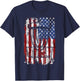 Disc golf Disc golfer player American USA T-Shirt - T-Shirt | Navy