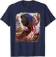 Guinea Pig American Flag 4th July Independence Eagle Women Kids Men T-Shirt - T-Shirt | Navy