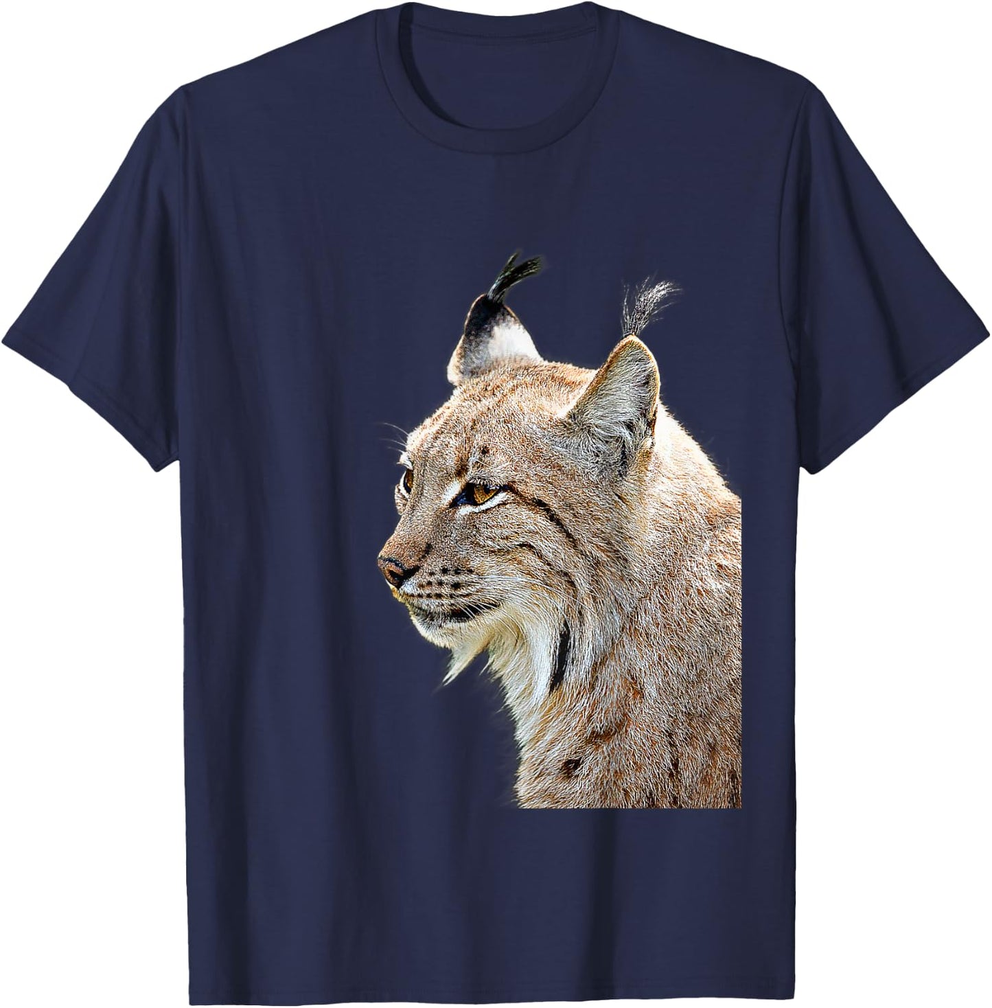 Lynx Canada Predator Big Cat Women Kids T-Shirt - T-Shirt | Navy