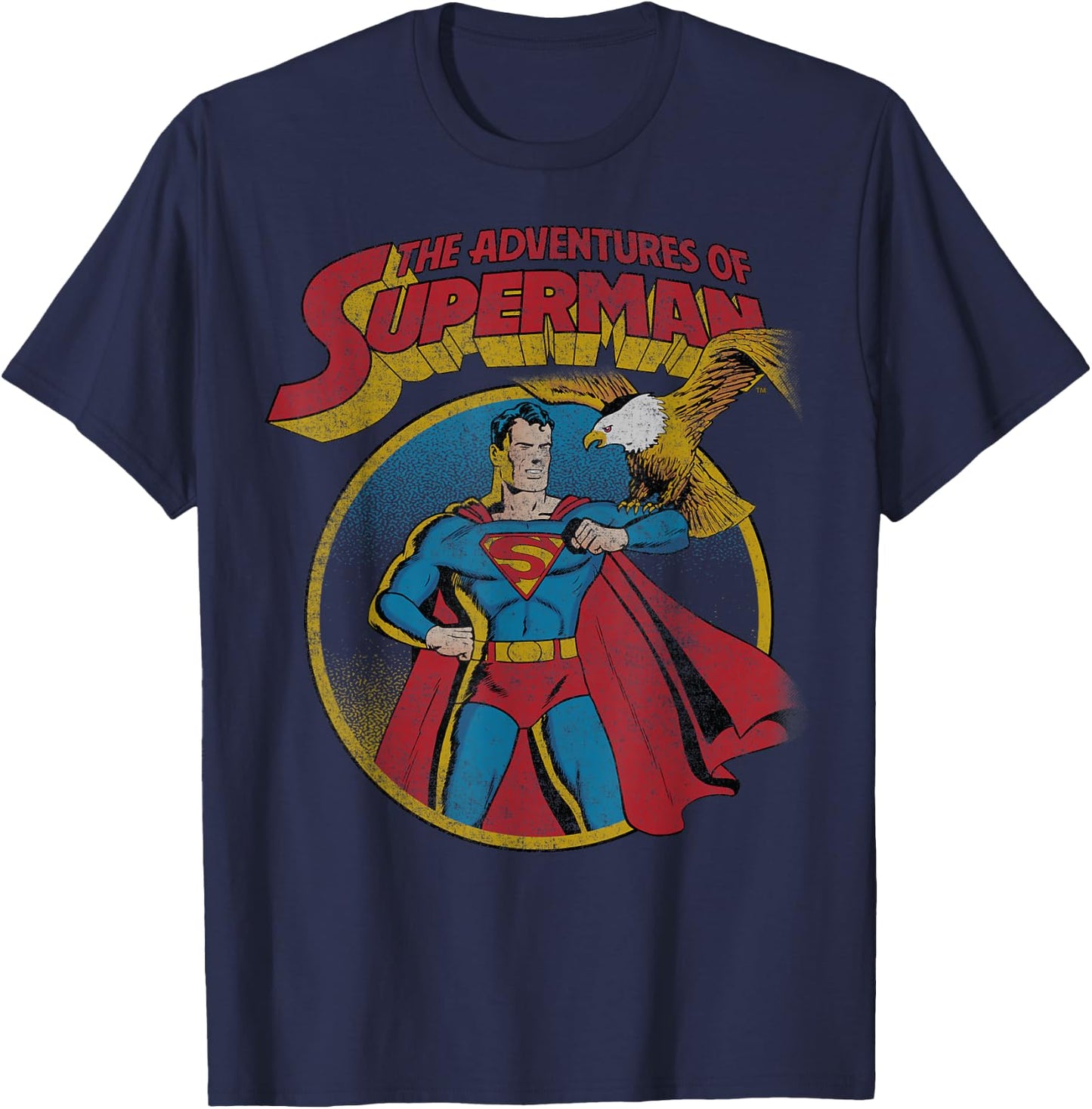 DC Comics Superman With Eagle T-Shirt - T-Shirt | Navy