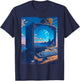 Weirdcore Dreamcore Oddcore Retro Futurism Science Fiction T-Shirt - T-Shirt | Navy