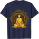 Zen Buddha Meditation Hindu Spiritual Mandala Buddhist T-Shirt - T-Shirt | Navy