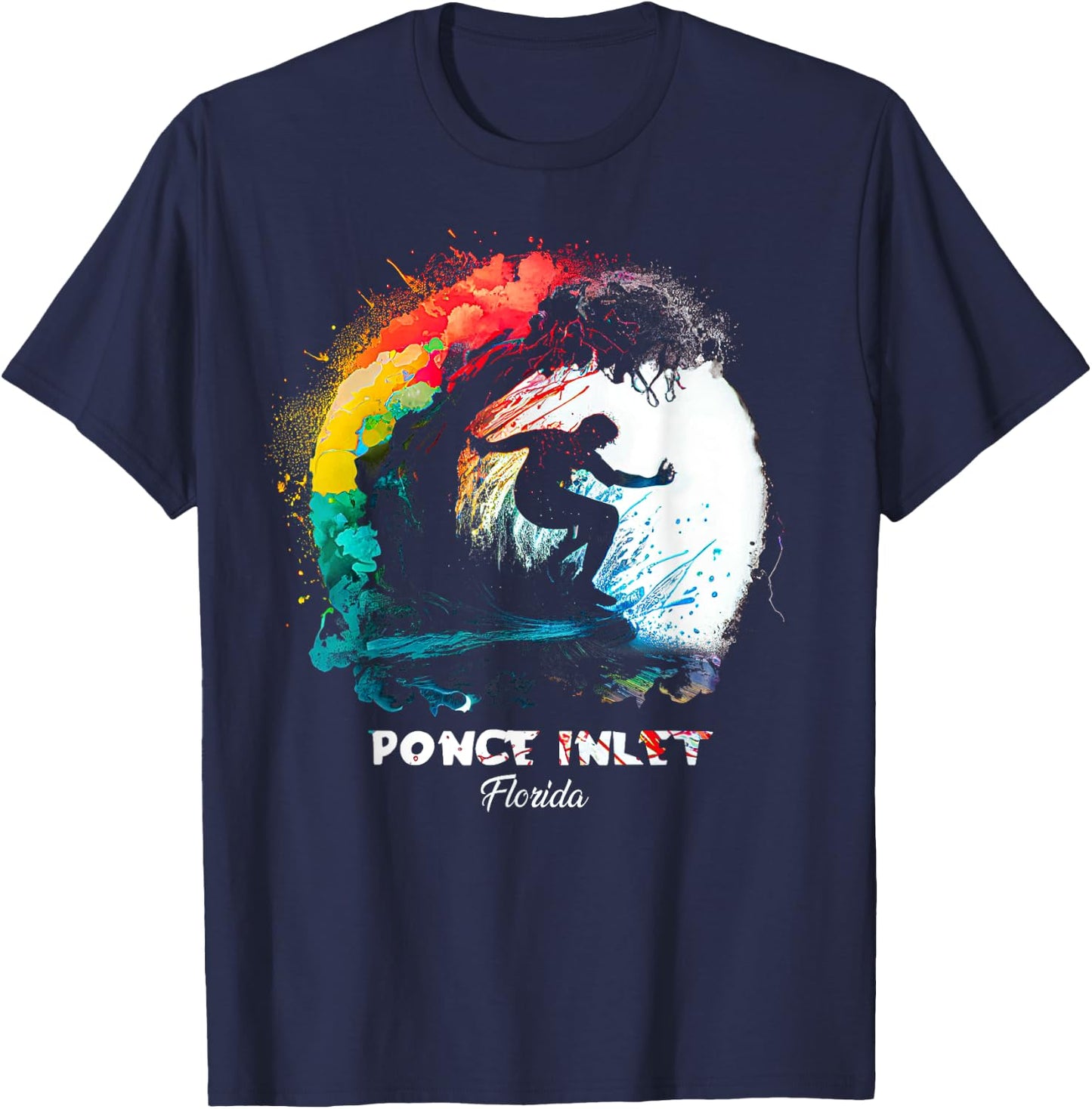 Ponce Inlet Florida T-Shirt - T-Shirt | Navy