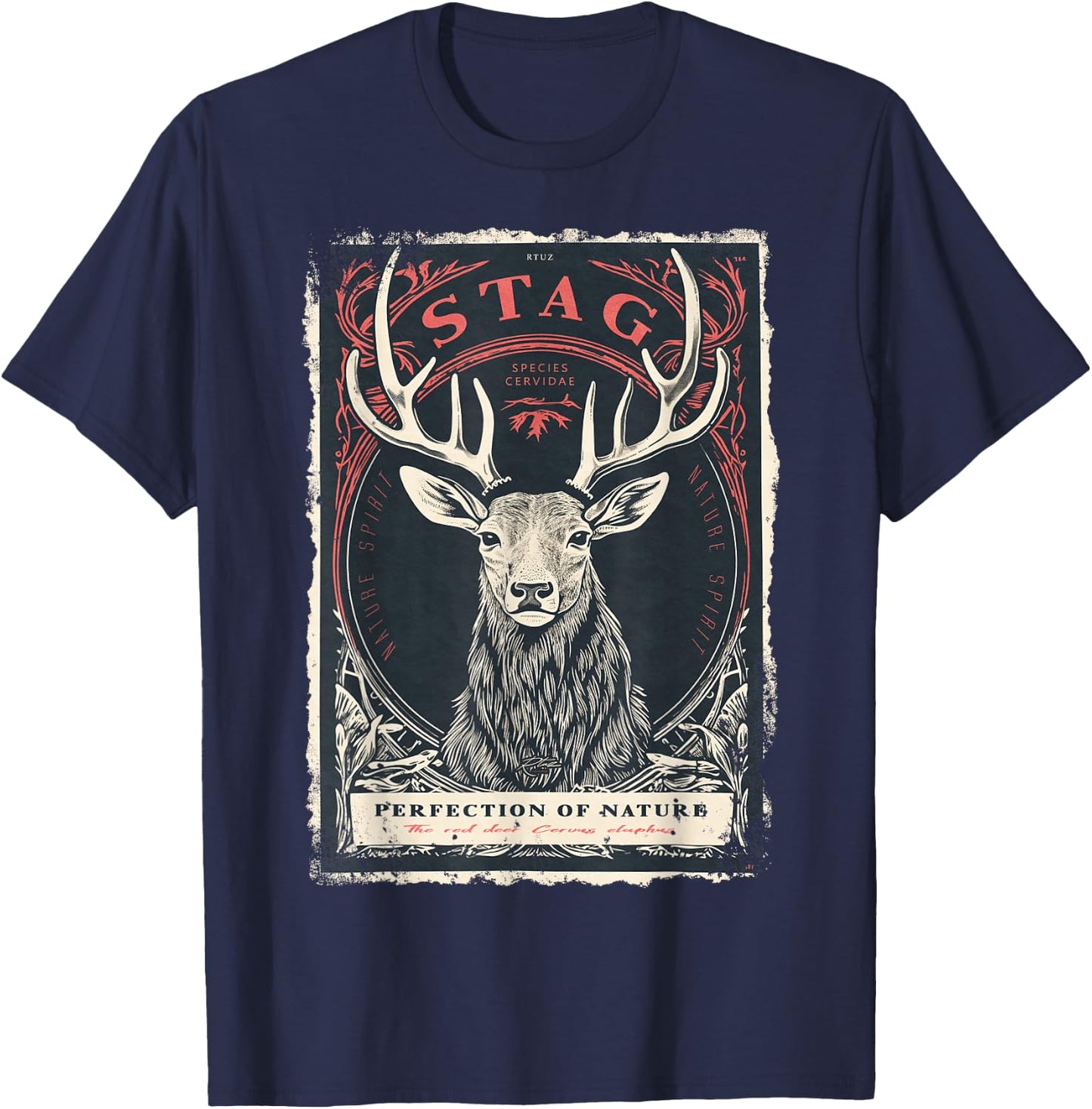 Aesthetic Retro Fashion Vintage Fashion Women Men Streetwear T-Shirt - T-Shirt | Navy