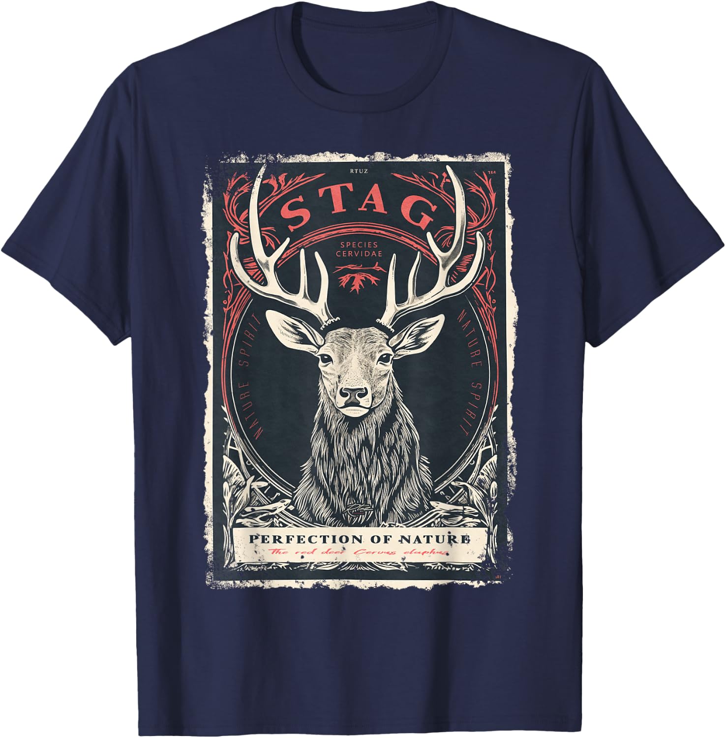Aesthetic Retro Fashion Vintage Fashion Women Men Streetwear T-Shirt - T-Shirt | Navy