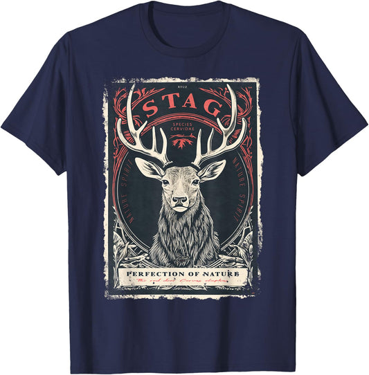 Aesthetic Retro Fashion Vintage Fashion Women Men Streetwear T-Shirt - T-Shirt | Navy