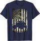 Camo American Flag UTV SXS USA Flag Camouflage 4 Wheelers Men T-Shirt - T-Shirt | Navy