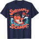 Shrimp Scampi Seafood Lover Funny Pun Men Women Kid T-Shirt - T-Shirt | Navy