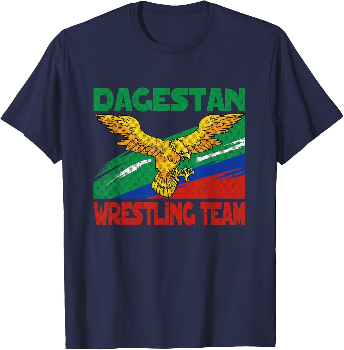 Dagestan Wrestling Team. Caucasus Fighter for Wrestlers T-Shirt - T-Shirt | Navy