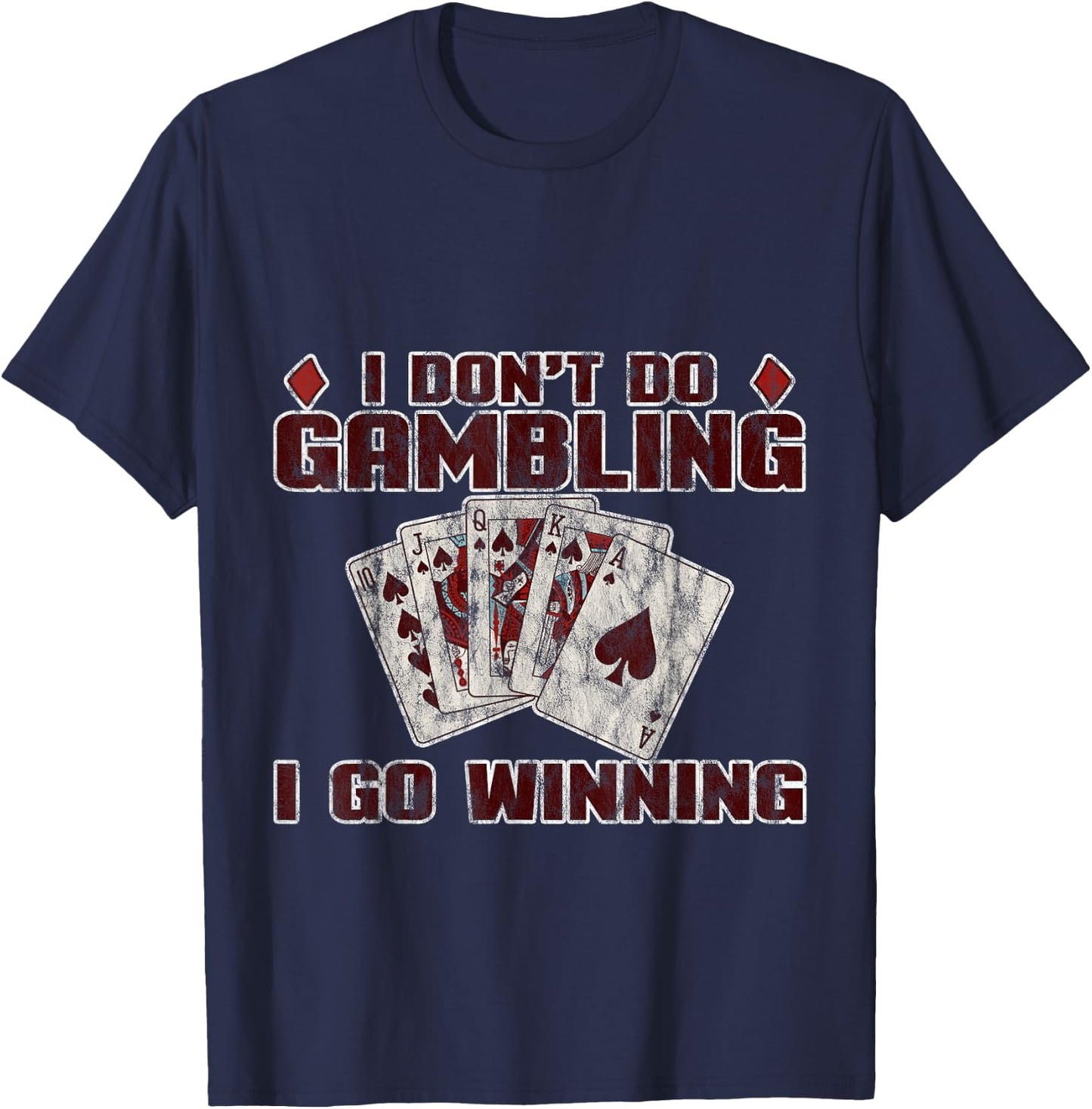 Gambler Apparel Black Modern Game - -Adults, Small, Short Sleeve T-Shirt - T-Shirt | Navy