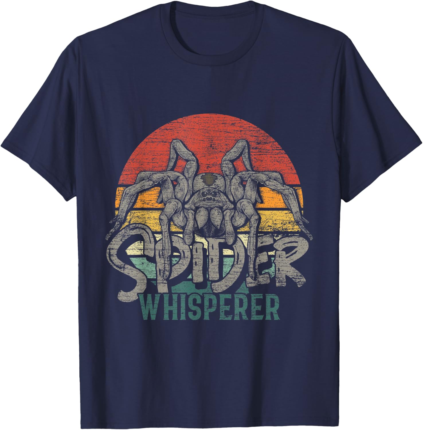 Spider Whisperer Retro Spider T-Shirt - T-Shirt | Navy