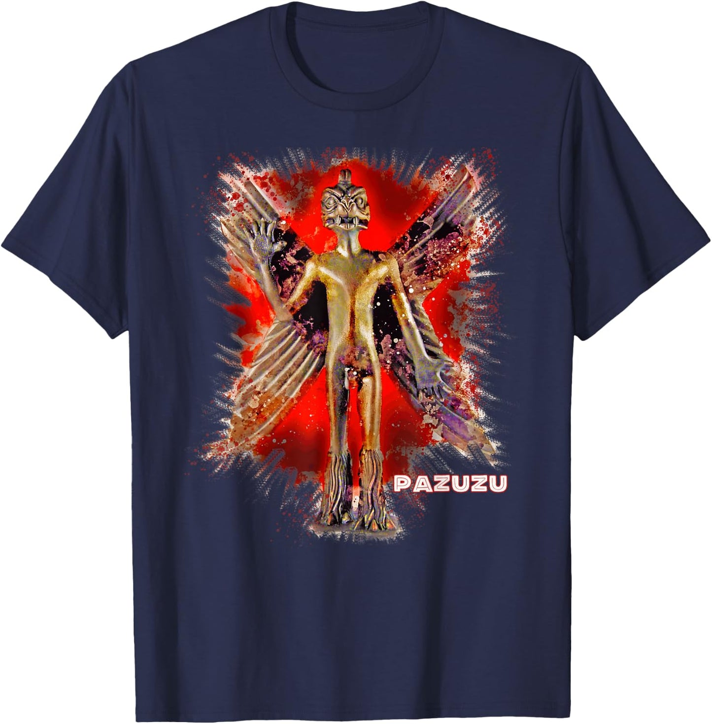 Pazuzu Demon T-Shirt - T-Shirt | Navy