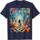 Alice in Wonderland Trippy Timepiece T-Shirt - T-Shirt | Navy
