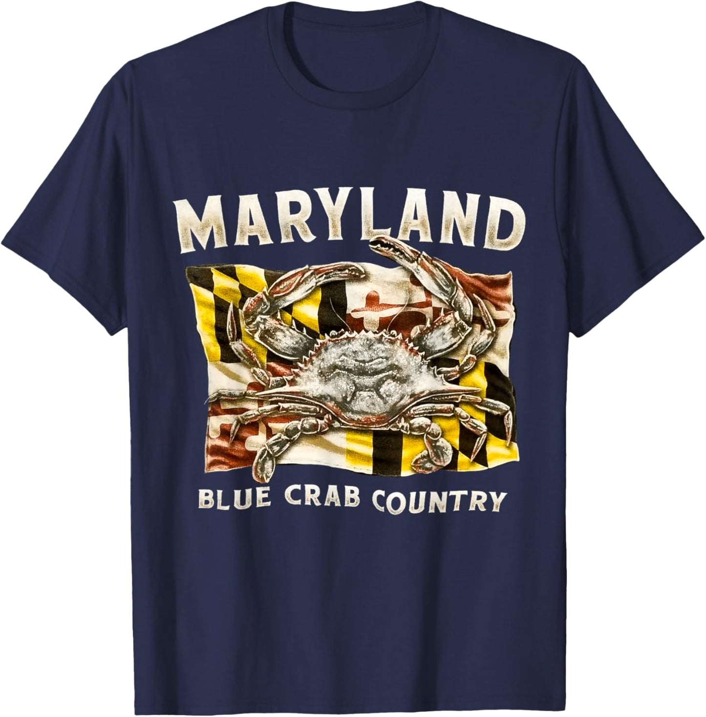 Maryland blue crab country T-Shirt - T-Shirt | Navy