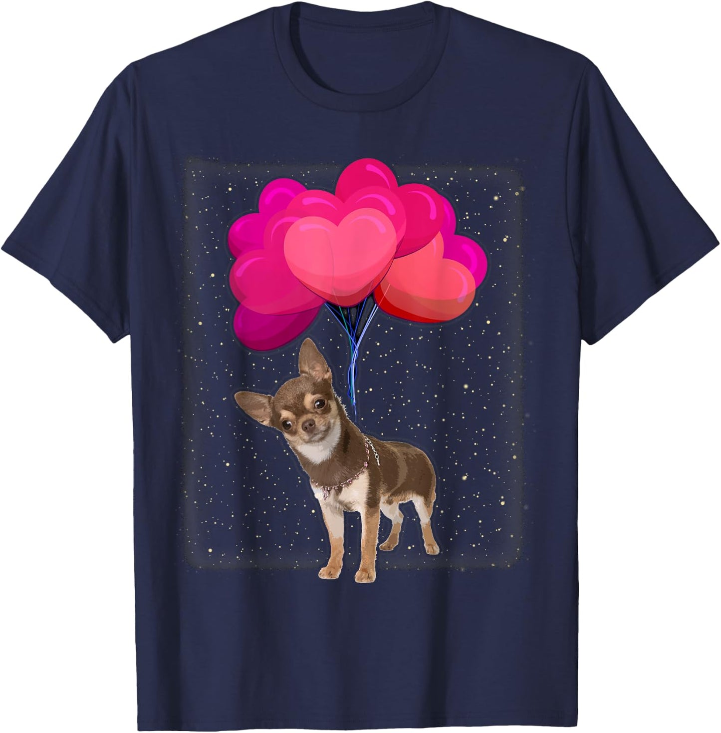 Dog Love Women Girls Kids Chihuahua T-Shirt - T-Shirt | Navy