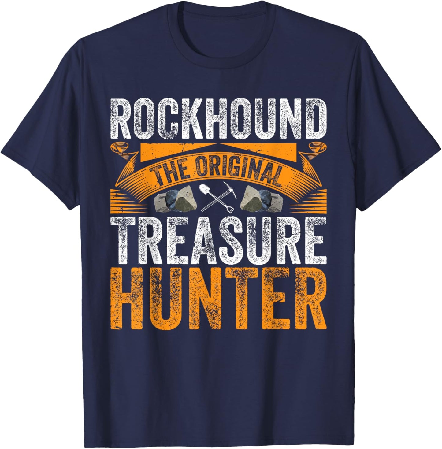 Rockhound Treasure Hunter T-Shirt - T-Shirt | Navy