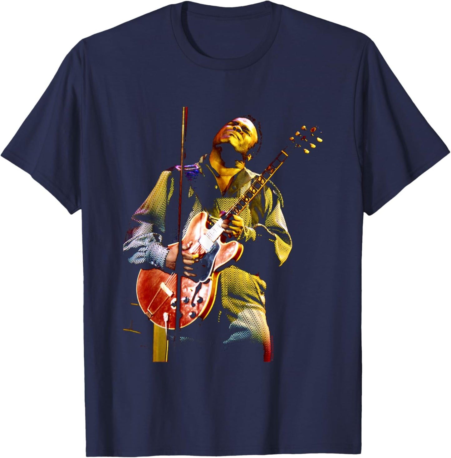 Freddie King Live By Everard Smith T-Shirt - T-Shirt | Navy
