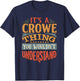 It's A Crowe Thing You Wouldn't Understand T-Shirt - T-Shirt | Navy