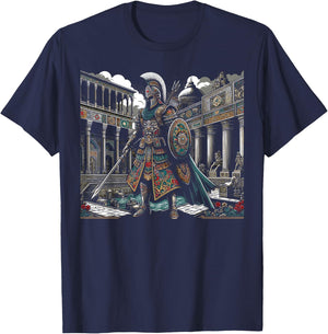 Persian Immortal Achaemenid Empire Persian Warrior T-Shirt - T-Shirt | Navy