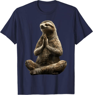 Sloth Yoga T-Shirt - T-Shirt | Navy