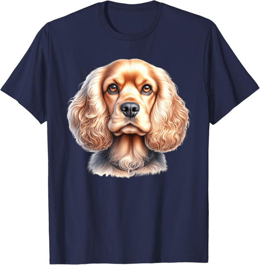 Cocker Spaniel Dog T-Shirt - T-Shirt | Navy