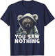 You Saw Nothing Funny murderous koala with knife T-Shirt - T-Shirt | Navy