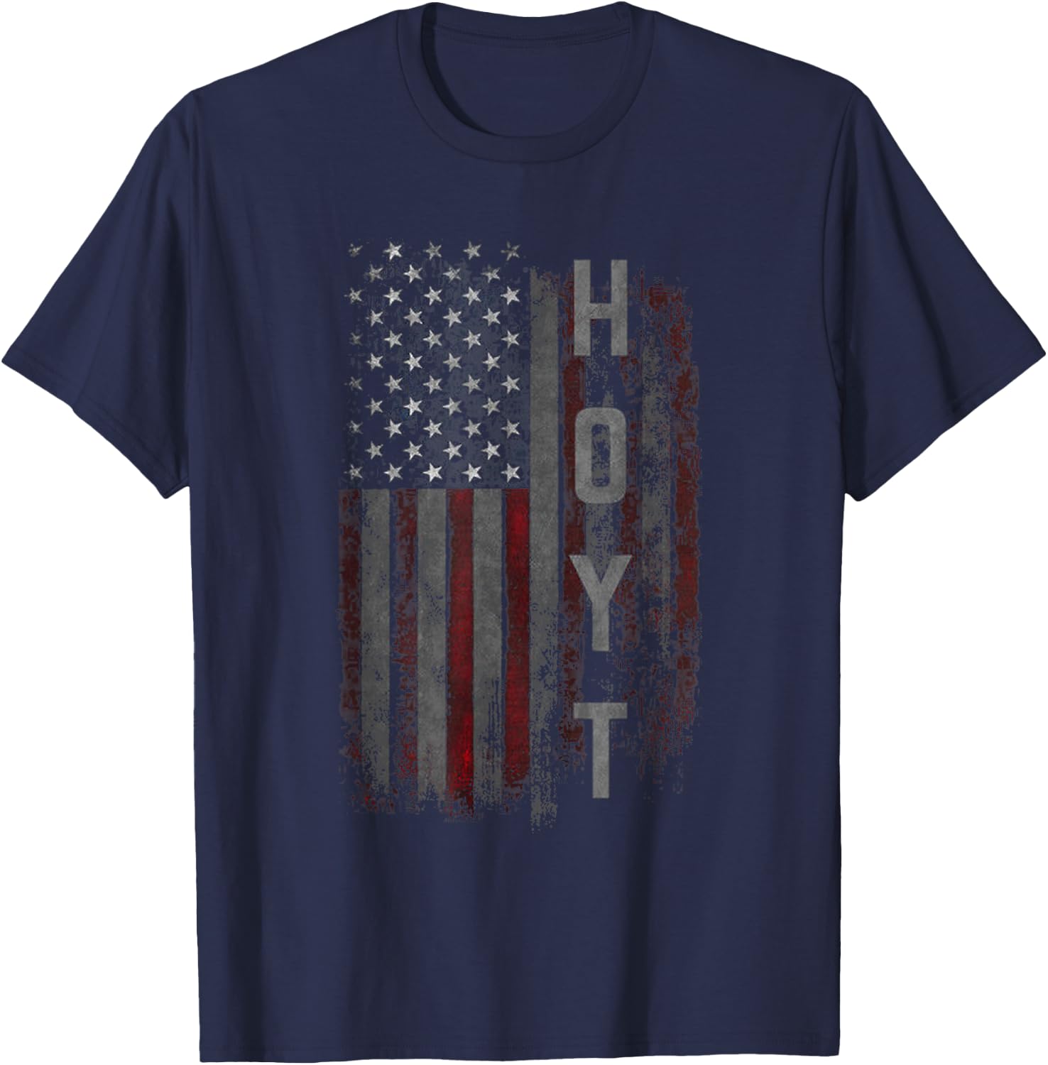 Hoyt Family American Flag T-Shirt - T-Shirt | Navy