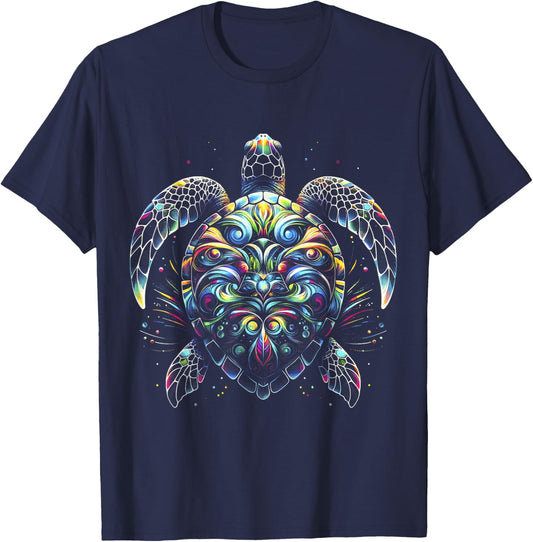 Sea Turtle Beach Lover Ocean Animal Graphic Novelty T-Shirt - T-Shirt | Navy