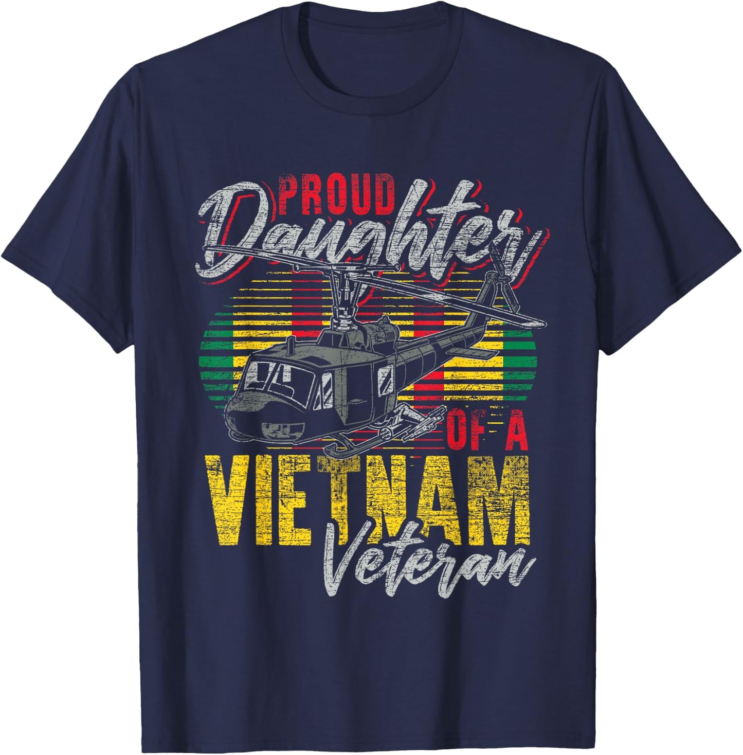 Proud Daughter Of A Vietnam Veteran T-Shirt - T-Shirt | Navy