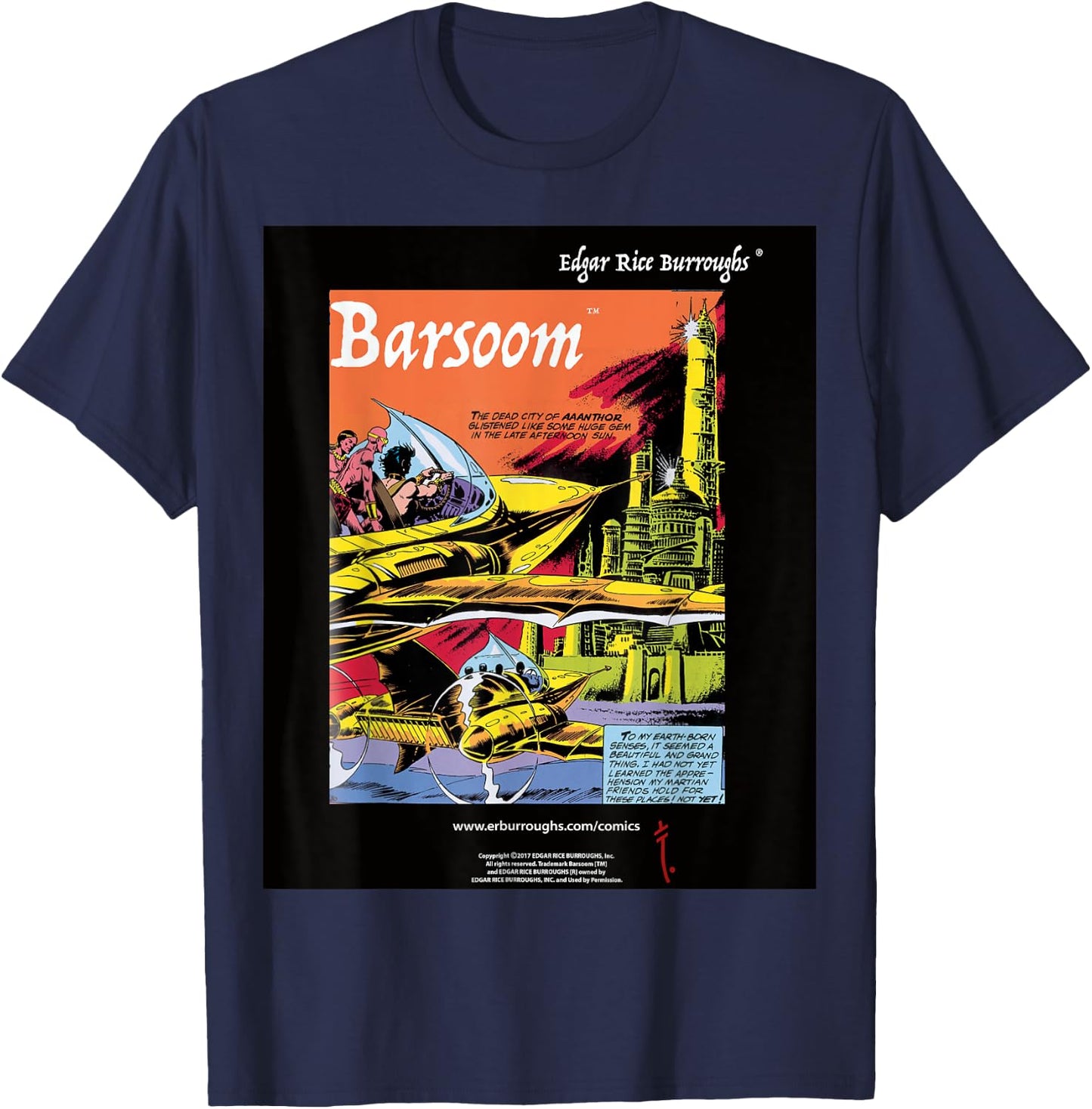 Barsoom T-Shirt - T-Shirt | Navy