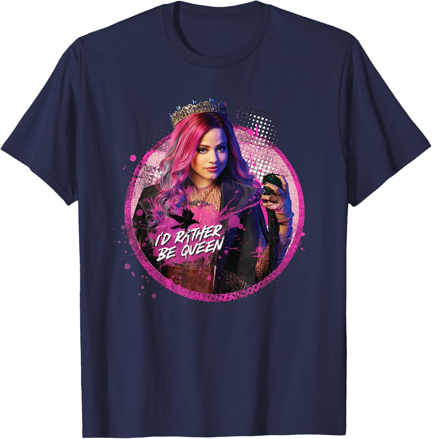 Disney Descendants 3 Audrey I'd Rather Be Queen T-Shirt - T-Shirt | Navy