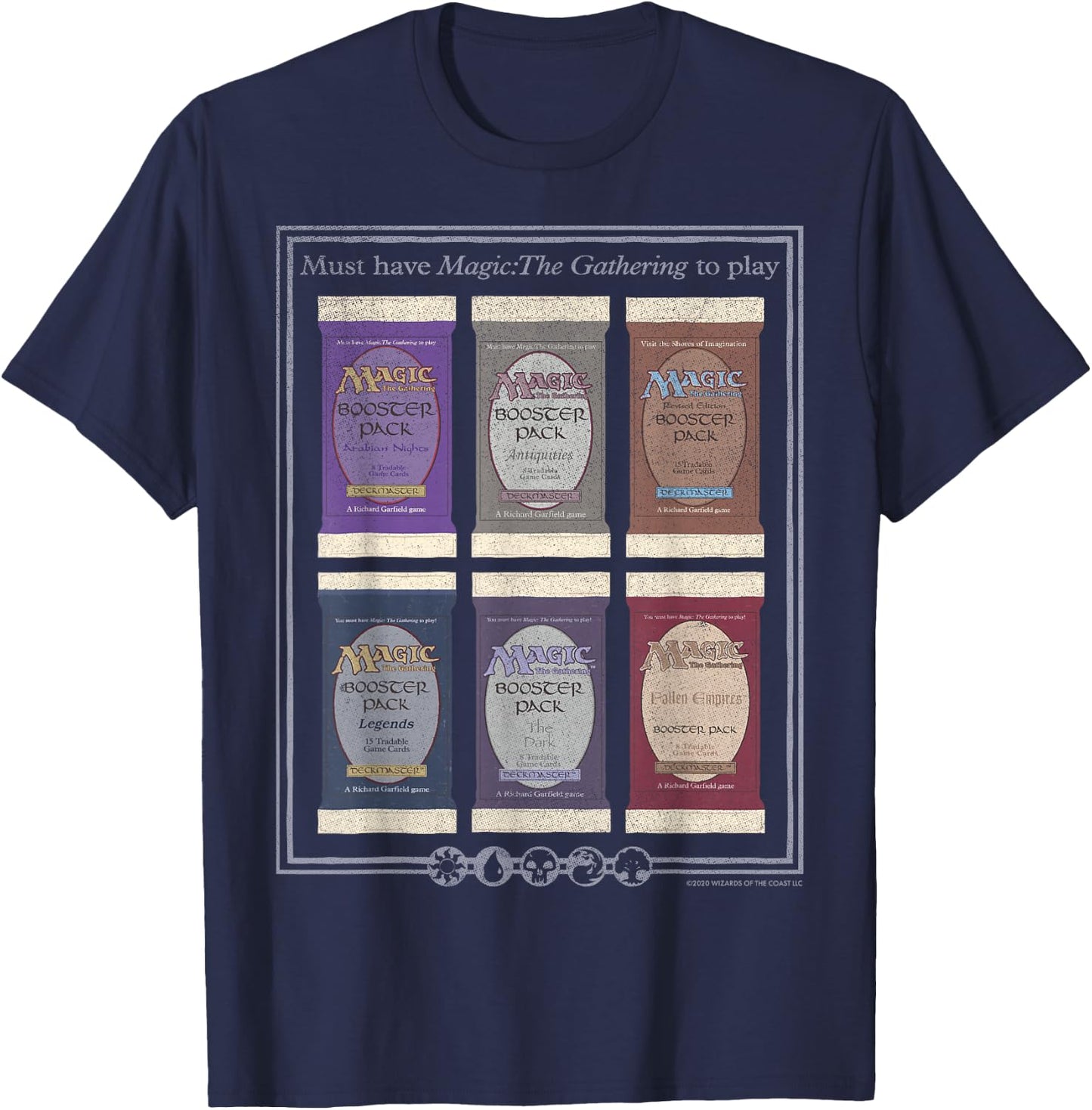 Magic: The Gathering Card Packs T-Shirt - T-Shirt | Navy