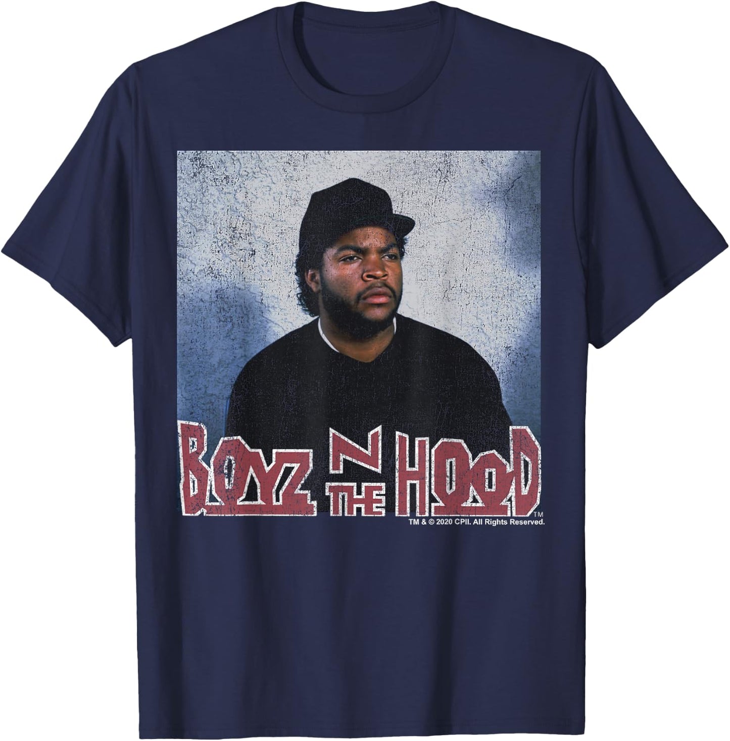 Boyz in The Hood Cube Slice T-Shirt - T-Shirt | Navy