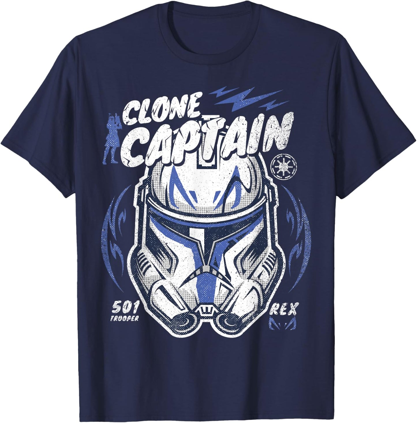 Star Wars Clone Wars Clone Captain Rex T-Shirt - T-Shirt | Navy